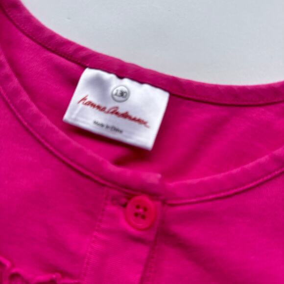 Hanna Andersson Pink Button-Front Cardigan - Size 130 (8) - Picture 3 of 4